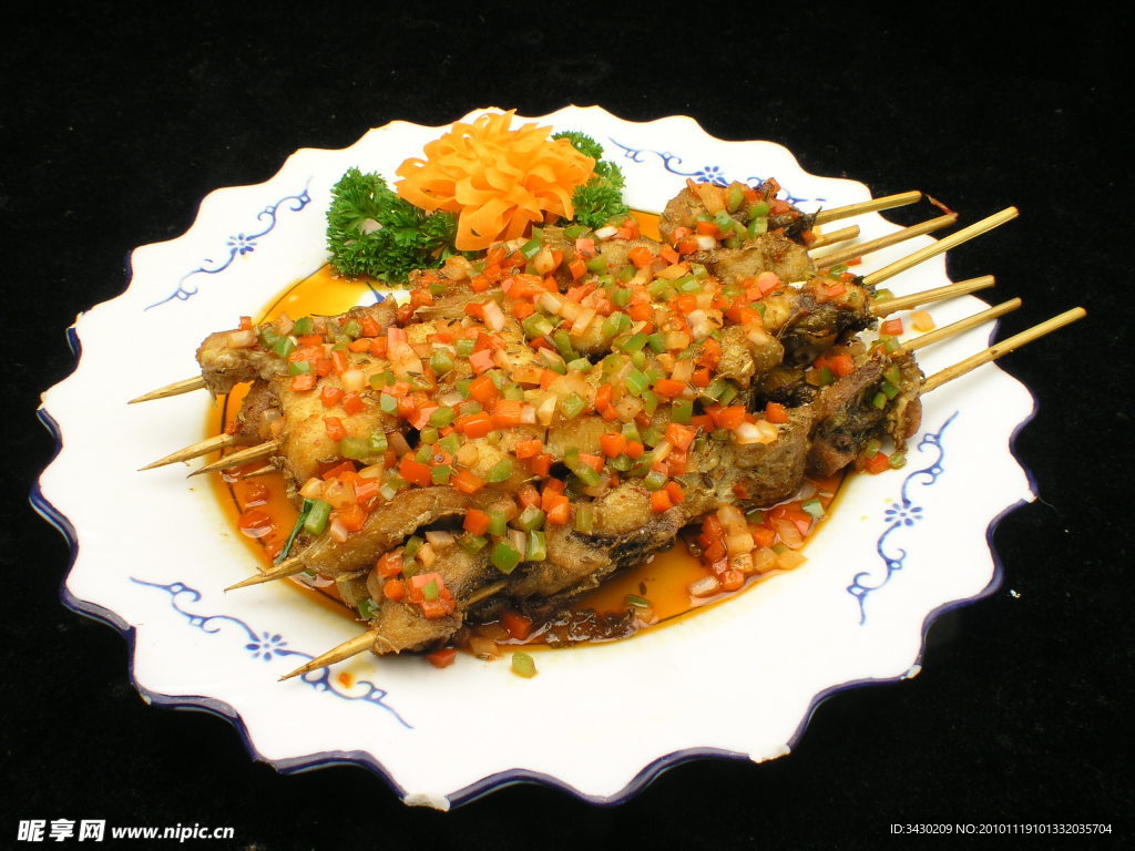 风味鱼串
