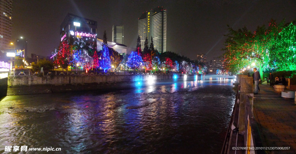 锦江河夜景