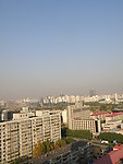 北京城区鸟巢眺望