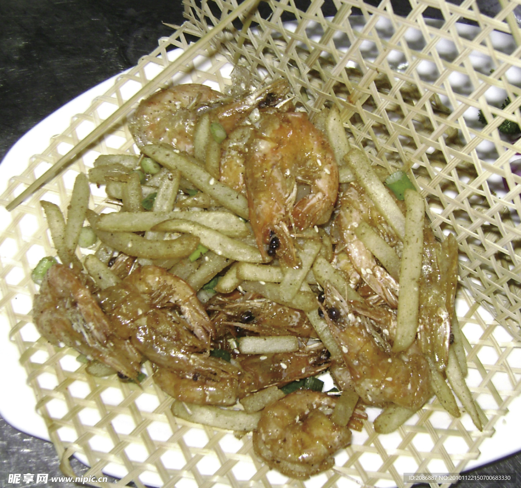 竹网薯条虾