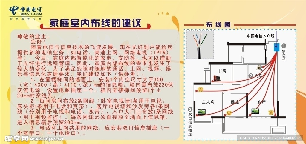 电信网线布线图