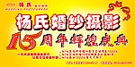 杨氏婚纱周年背景
