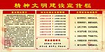 精神文明建设宣传栏