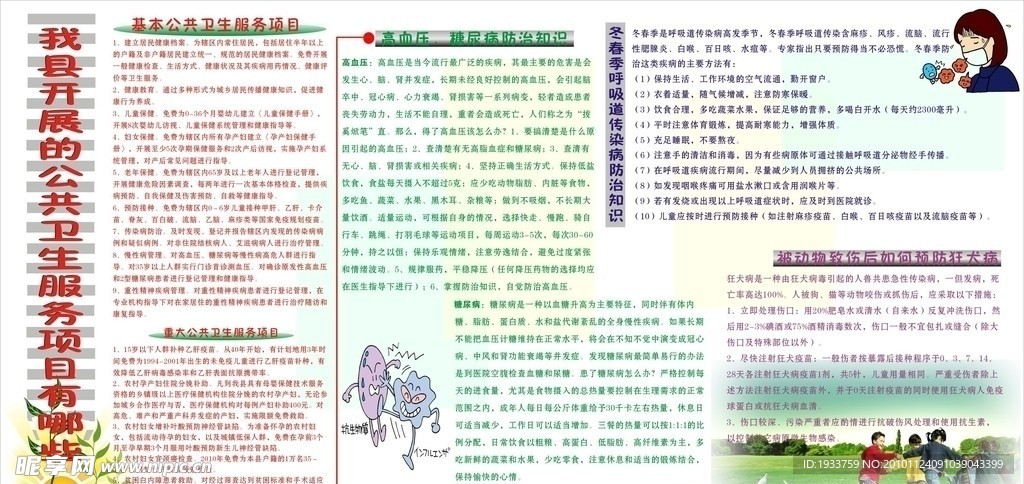 健康教育宣传橱窗