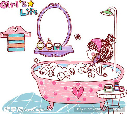 女生的生活 Girl s Life 泡泡浴