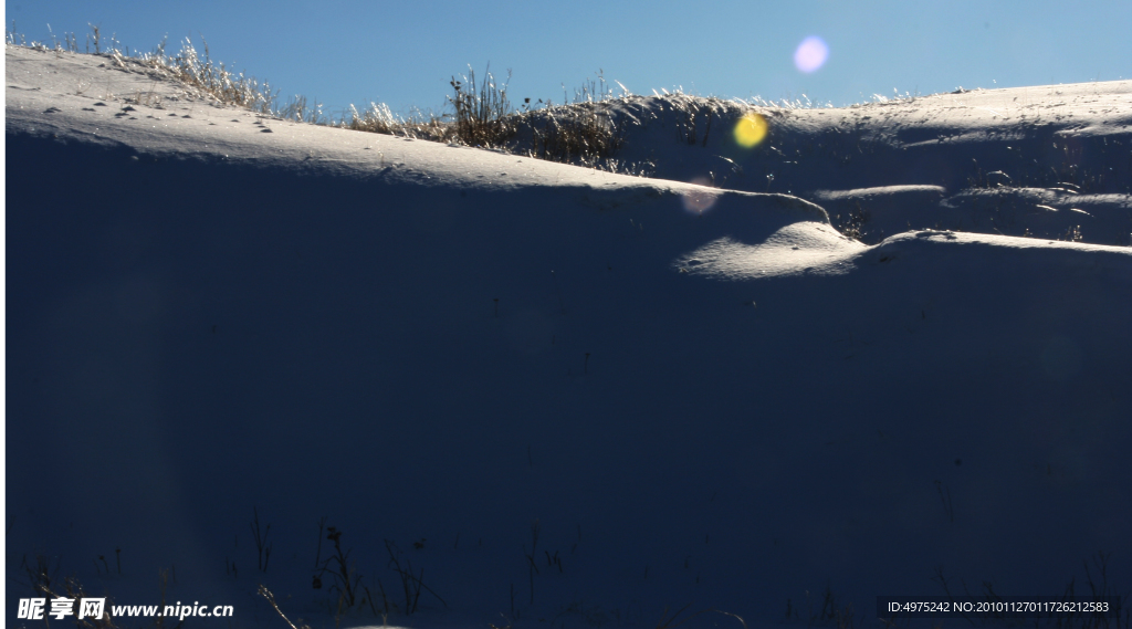 雪地光影