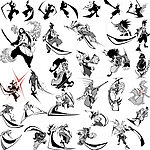 日本武士忍者