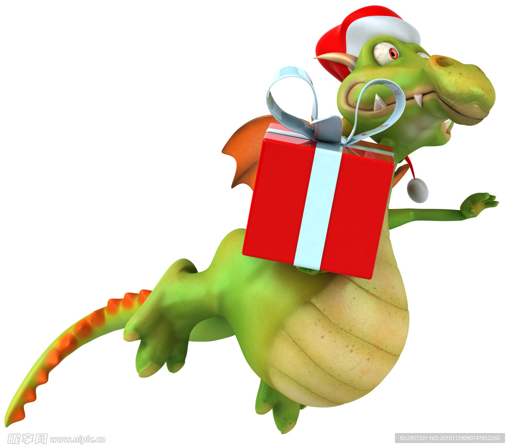 圣诞礼盒3d恐龙