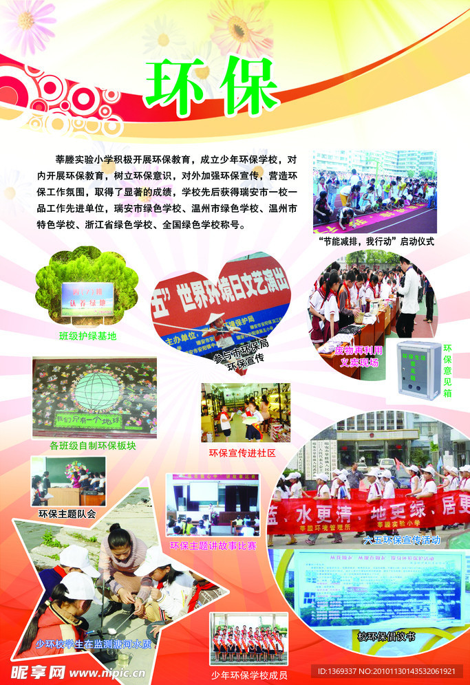 环保展板