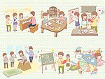 可爱韩国儿童教学