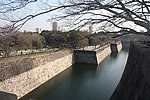 日本大阪古城护城河