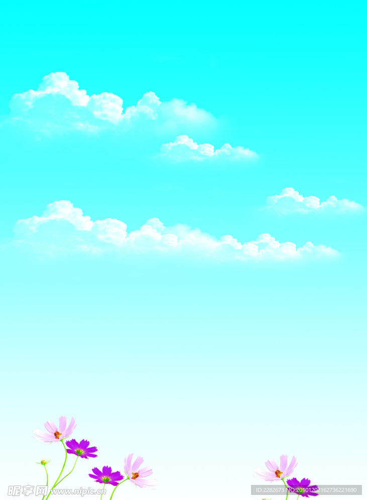 展版蓝天白云背景