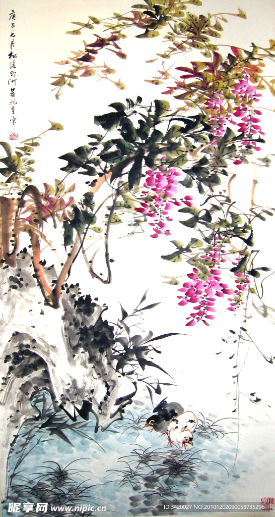 藤花山鸟