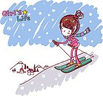 女生的生活 Girl s Life 滑雪