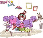 女生的生活 Girl s Life 拆礼物