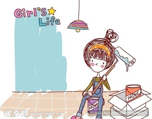 女生的生活 Girl s Life 粉刷