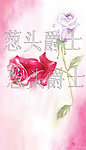水彩双玫瑰