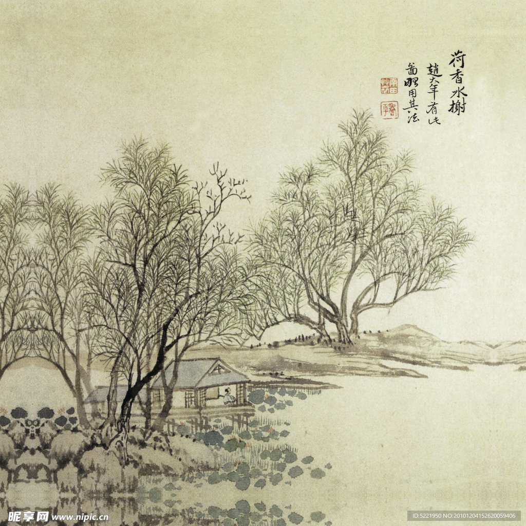 古画水上桥