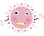卡通太阳图案