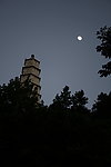 安顺白塔月影