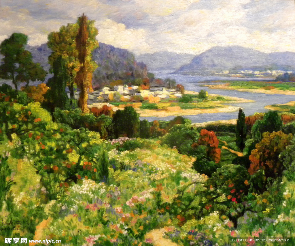 抽象 油画 山水 风景画