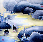 小溪幽芳