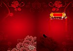 红色花封皮