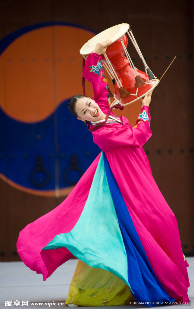 韩国美女传统舞蹈