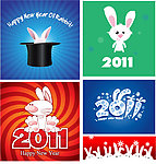 2011新年主题矢量素材