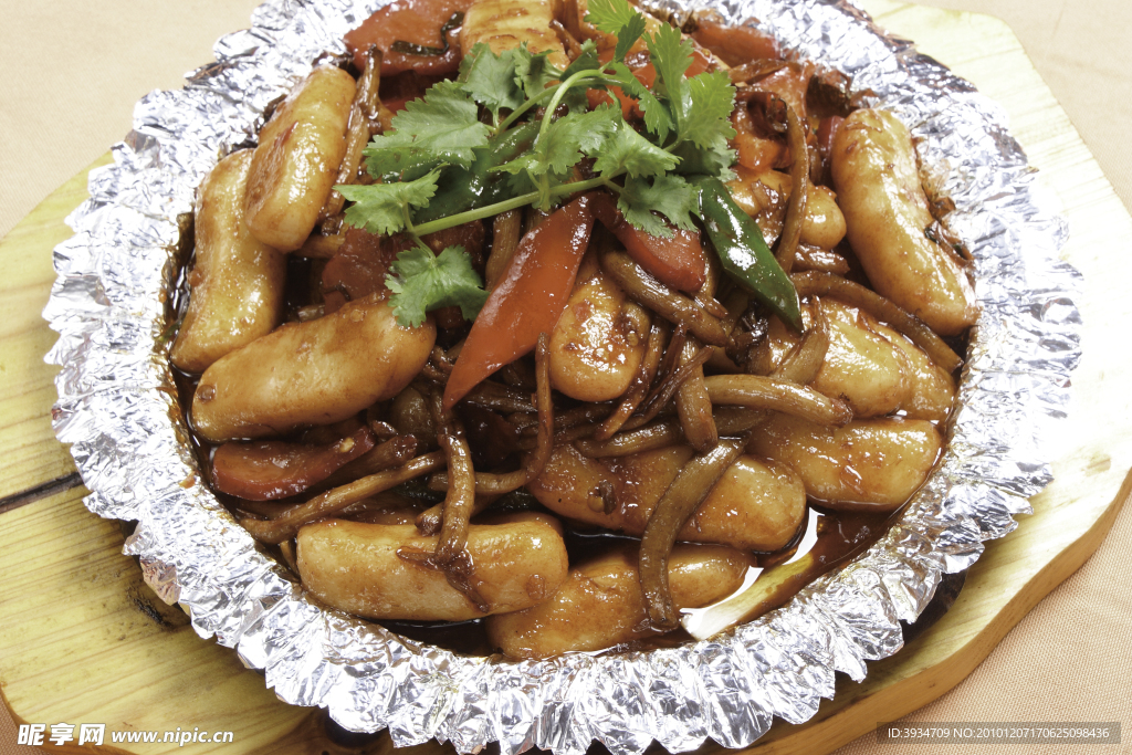 菌菇炒年糕