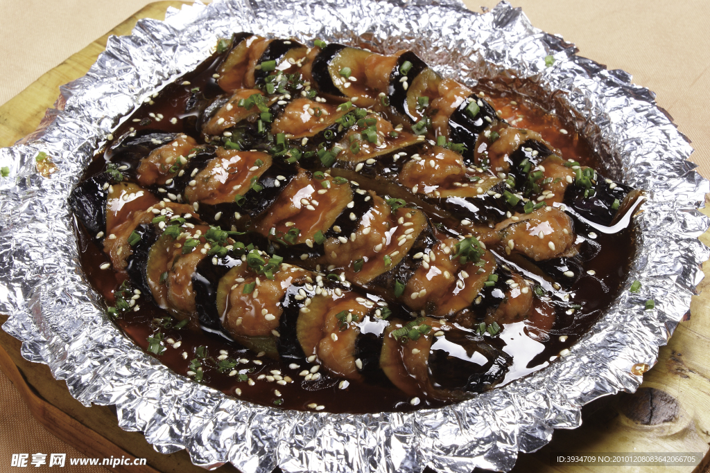 铁板茄子
