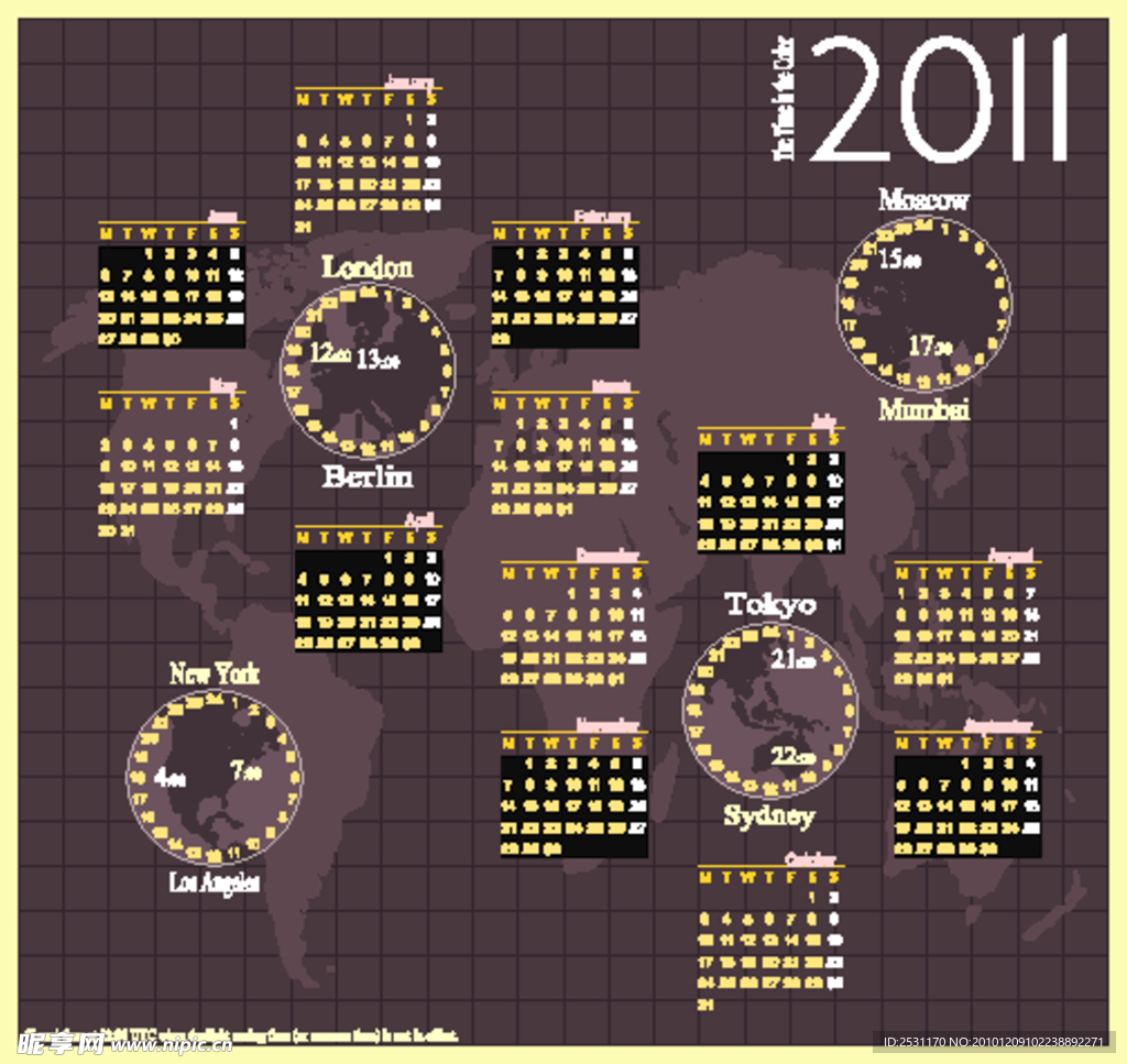 2011年台历
