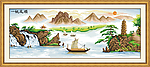 一帆风顺 山水