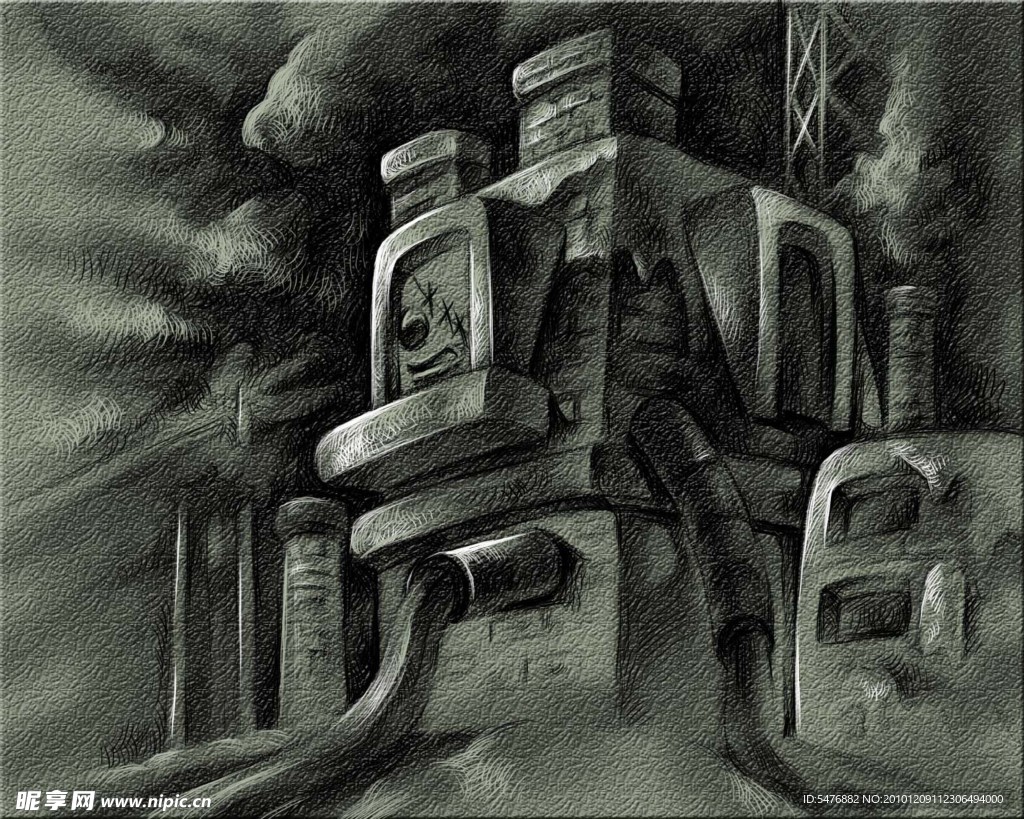 环保插画