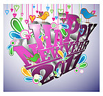2011新年主题矢量素材