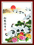 松鹤延年 鹤群