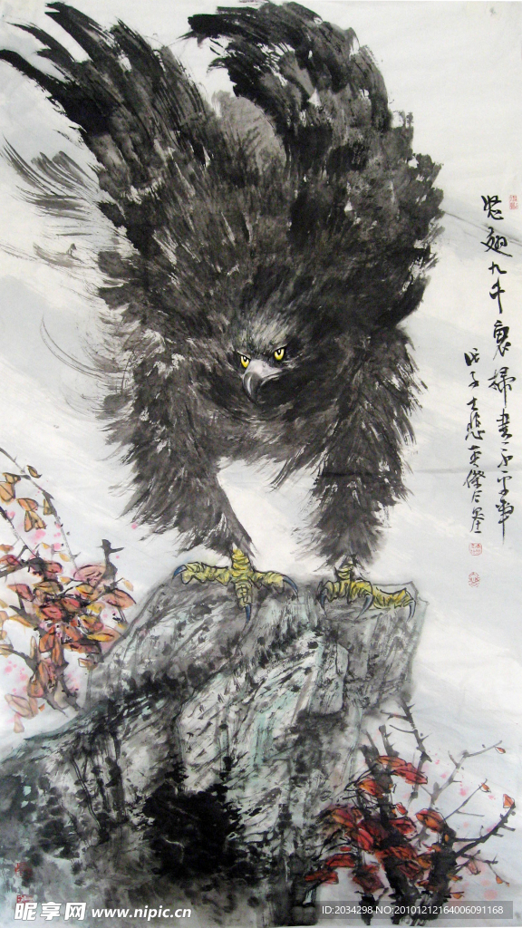 中国画鹰