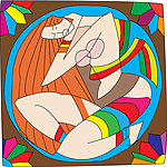 插画美女