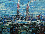 黄桷坪印象（油画）