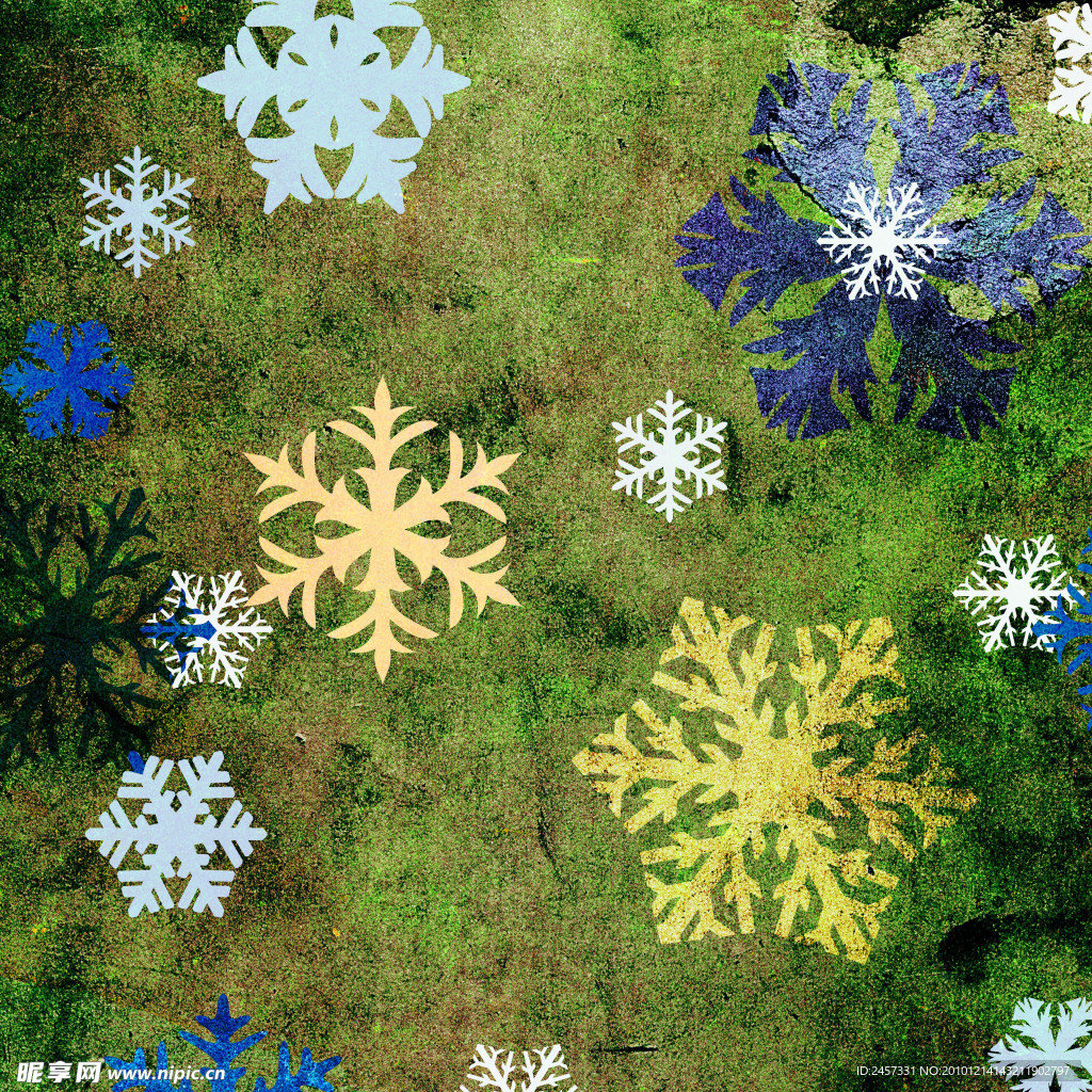 怀旧雪花背景