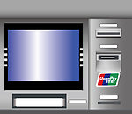 ATM机 取款机效果图 银行