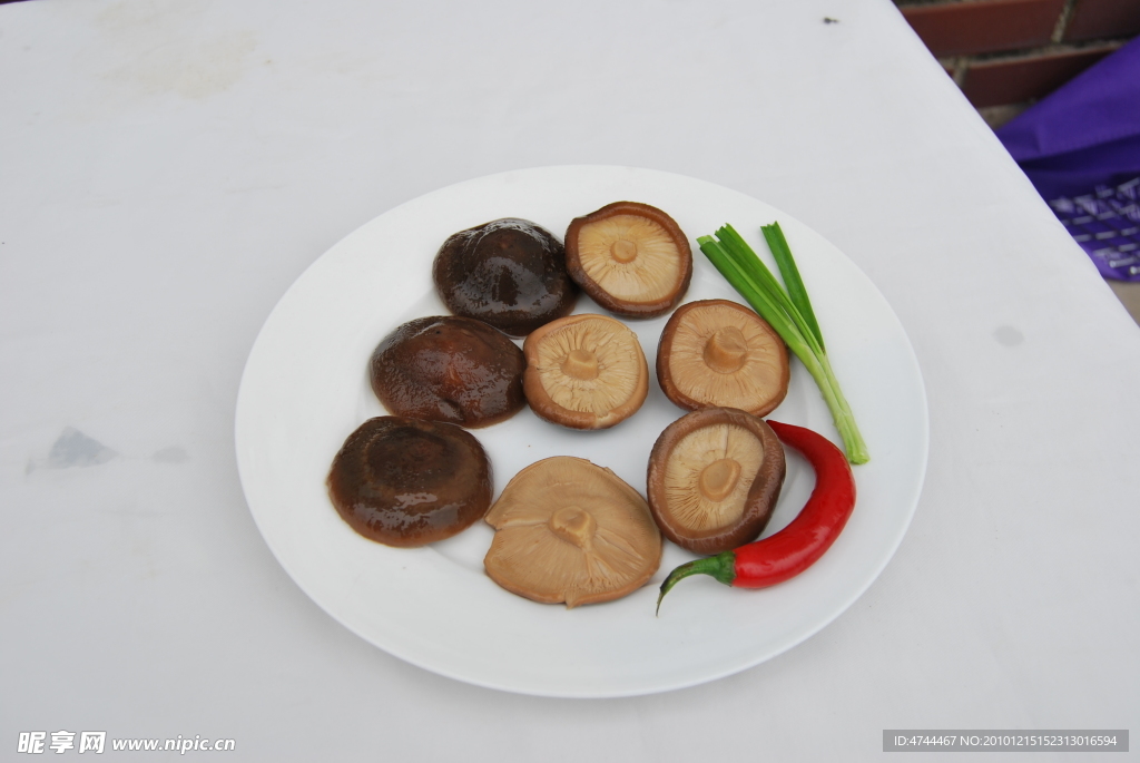 香菇 食材 摄影图片