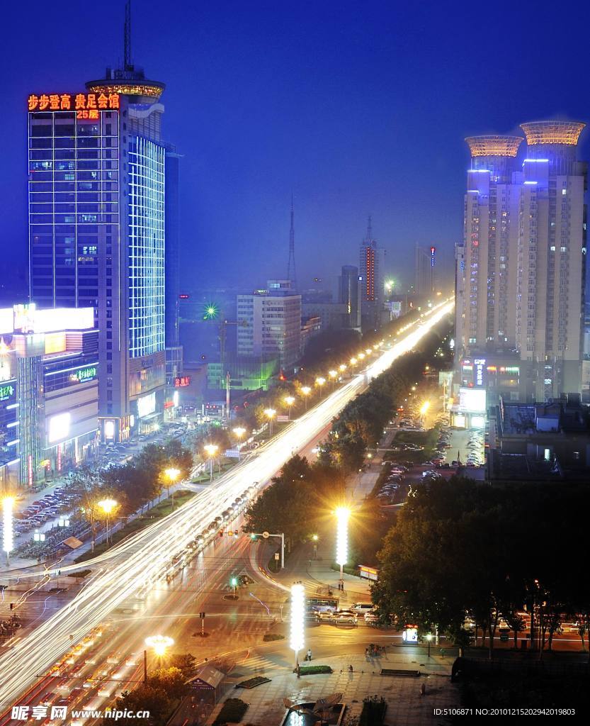 邯郸时人民路夜景