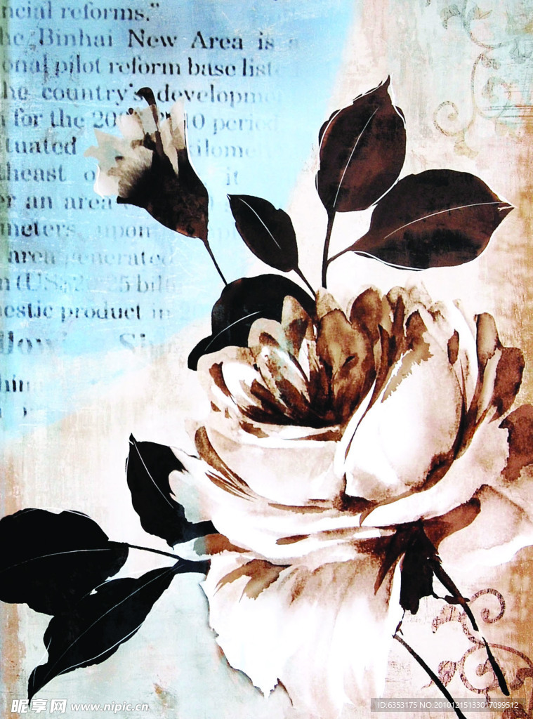手绘画 装饰画 画芯