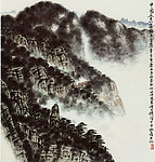 远峰崖在云中