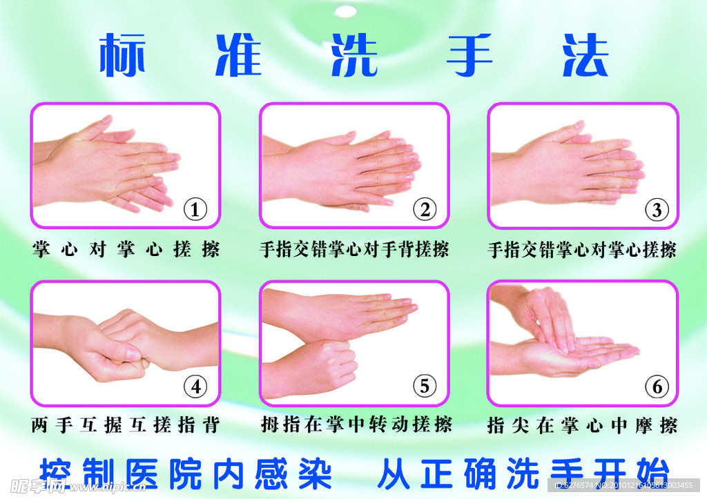 医院标准洗手法