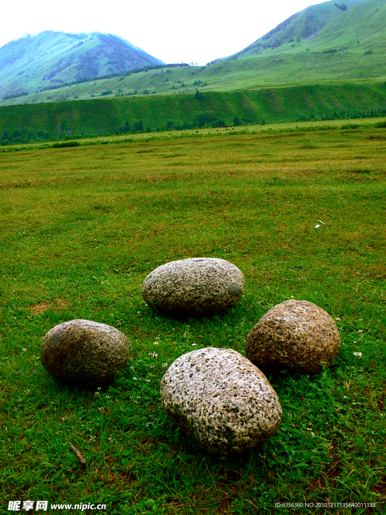 草原岩石