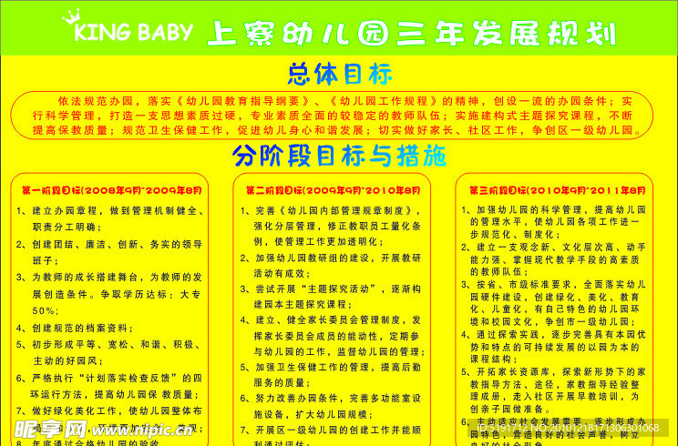 幼儿园发展规划