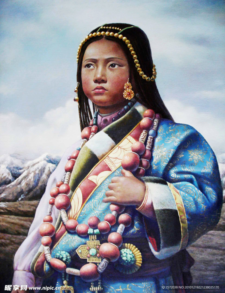 藏族小女孩