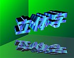 立体字